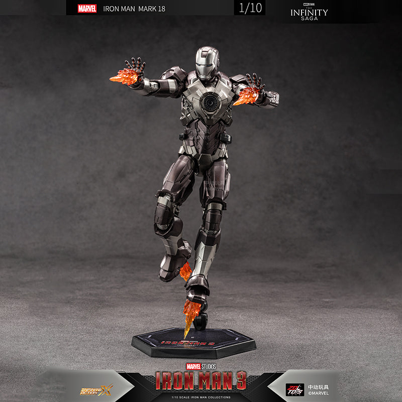 ZD Toys Marvel Infinity Saga Iron Man Mark 34 (MK XXXIV) Action Figure (7 Inch) | 1:10 Scale Premium Collectible
