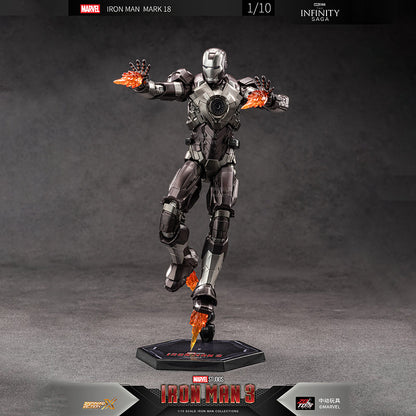 ZD Toys Marvel Infinity Saga Iron Man Mark 34 (MK XXXIV) Action Figure (7 Inch) | 1:10 Scale Premium Collectible