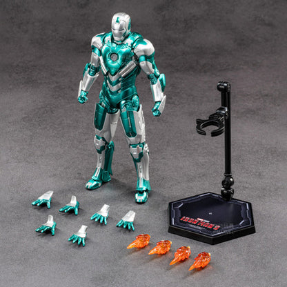 ZD Toys Marvel Studios Iron Man 3 Mark 31 (Piston) | 1:10 Scale 7-Inch Highly Articulated Action Figure