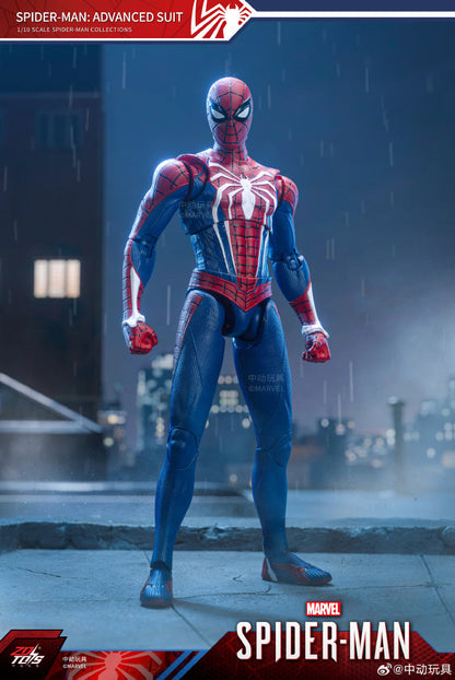 ZD Toys Marvel Spider-Man Advanced Suit Action Figure (7 Inch) | 1:10 Scale Premium Collectible