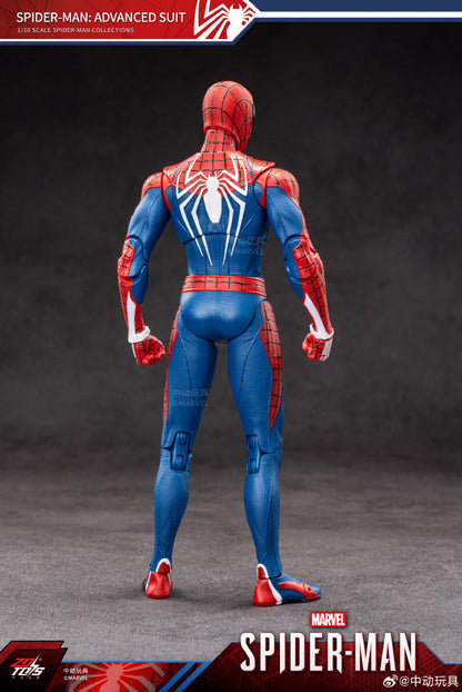 ZD Toys Marvel Spider-Man Advanced Suit Action Figure (7 Inch) | 1:10 Scale Premium Collectible