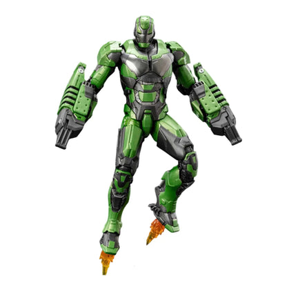 ZD Toys 1:10 Scale Iron Man Mark XXVI (Gamma) Action Figure | Marvel Studios Iron Man 3 Heavy Construction Armor | 7Inch Collectible