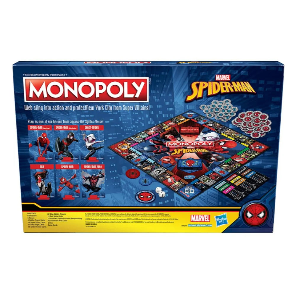 Monopoly Marvel Spider-Man Edition Board Game
