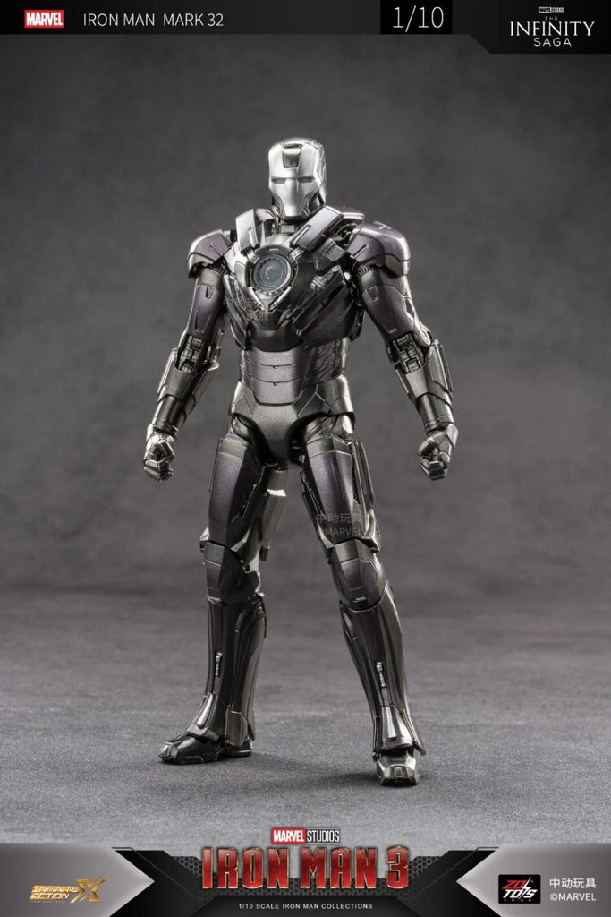 ZD Toys Marvel Studios Iron Man 3 Mark 32 (Romeo) | 1:10 Scale 7-Inch Highly Articulated Action Figure