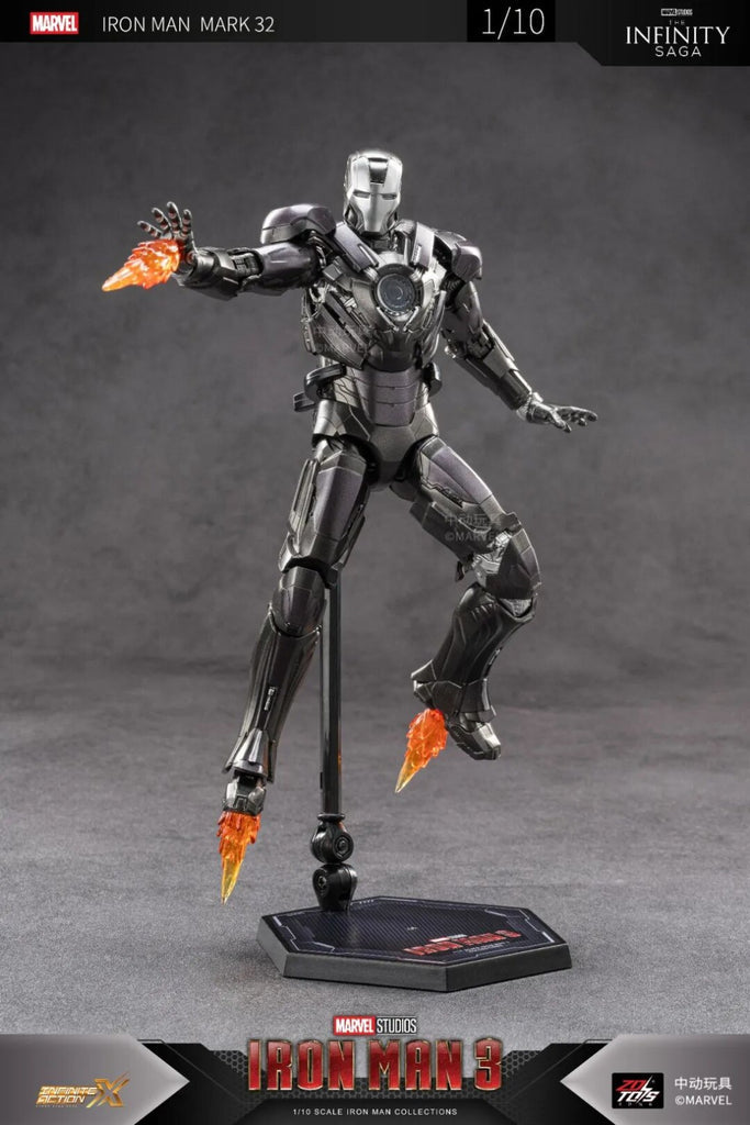 ZD Toys Marvel Studios Iron Man 3 Mark 32 (Romeo) | 1:10 Scale 7-Inch Highly Articulated Action Figure