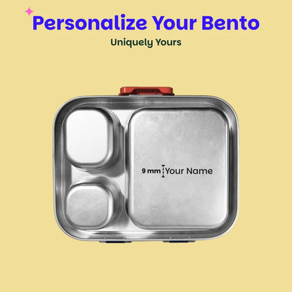 Bento Quad+ - 3+1 Compartment Stainless Steel Lunchbox with Mini Box - Desi Mitti