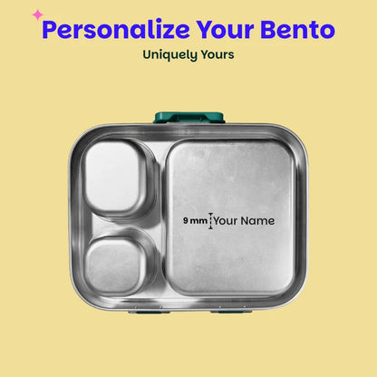 Bento Quad+ Bengal Bagh - 3+1 Compartment Stainless Steel Lunchbox with Mini Box