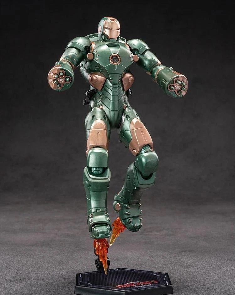 ZD Toys 1:10 Scale Iron Man Mark 37 XXXVII (Hammerhead) Action Figure (6-7 Inch) | Marvel Studios Iron Man 3 Collectible with Articulation