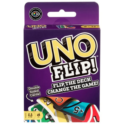 UNO Flip! Card Game With Double-Sided Deck For Families & Game