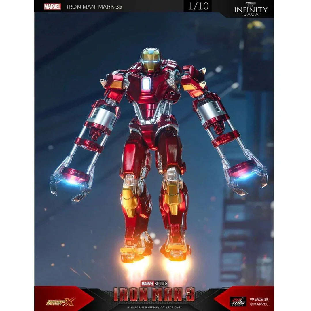 ZD Toys Marvel Avengers Iron Man Mark XXXV (MK35) 1/10 Scale Action Figure Set - Jaiman Toys