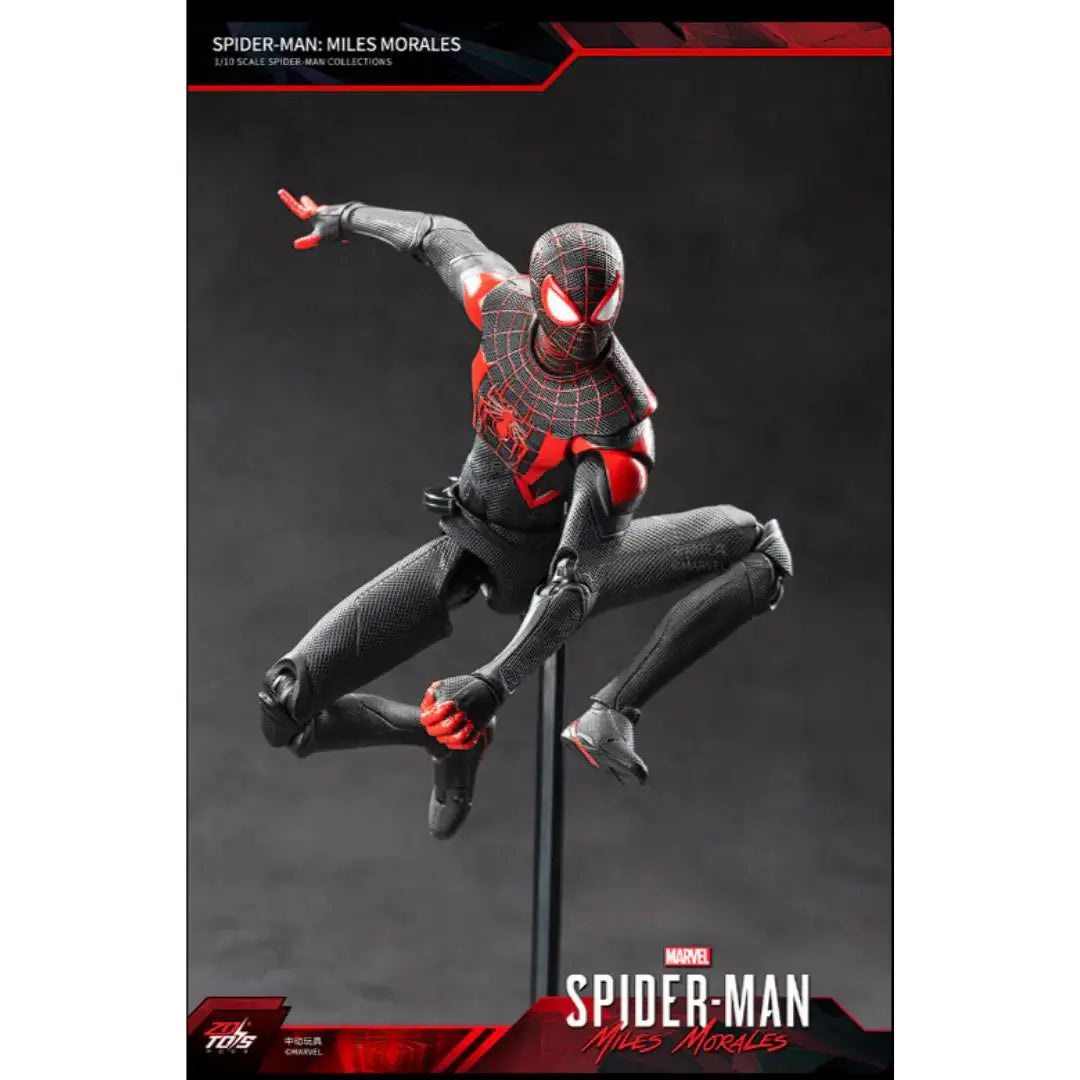 ZD Toys Marvel Spider-Man Miles Morales | 1:10 Scale 7-Inch Highly Articulated Action Figure