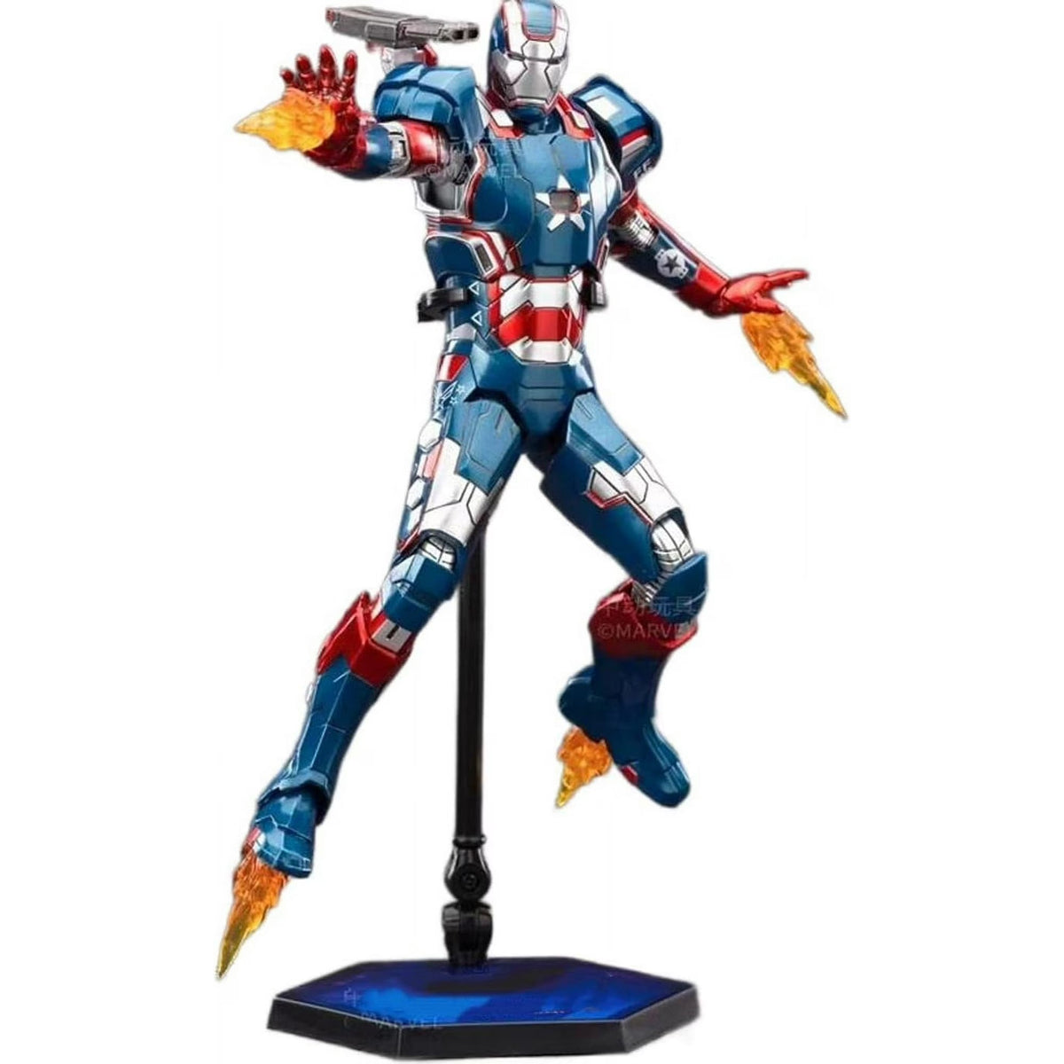 ZD Toys Marvel Iron Patriot Mark II (1906-52) 1:10 Scale Action Figure | Premium Collectible Superhero Figure