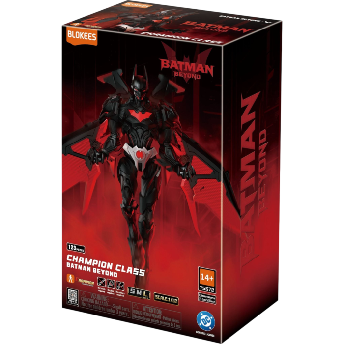 Blokees Champion Class Batman Beyond Building Kit | 123-Piece DC Collectible Model Set | 1:12 Scale Action Figure