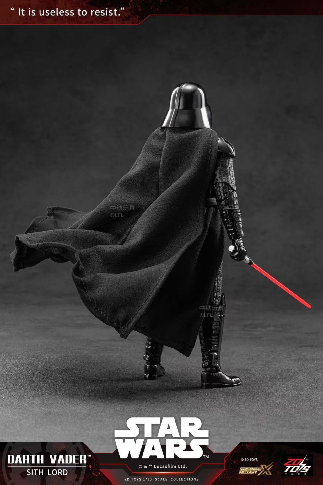 ZD Toys Star Wars Darth Vader Sith Lord Action Figure 7inch  | 1966-01 | 1:10 Scale Official Collectible