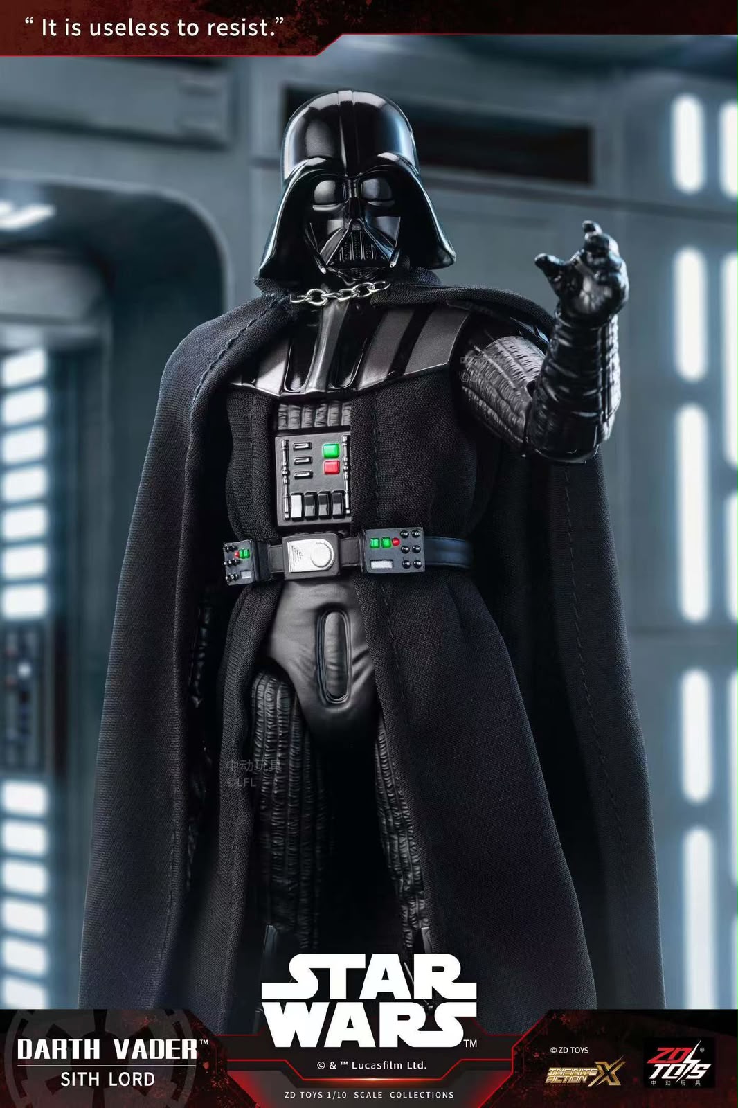 ZD Toys Star Wars Darth Vader Sith Lord Action Figure 7inch  | 1966-01 | 1:10 Scale Official Collectible