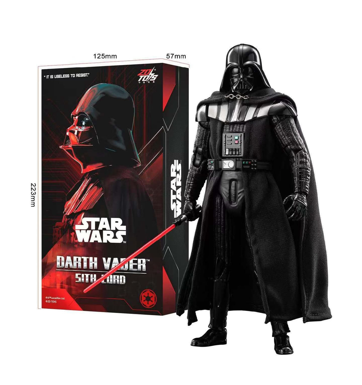 ZD Toys Star Wars Darth Vader Sith Lord Action Figure 7inch  | 1966-01 | 1:10 Scale Official Collectible