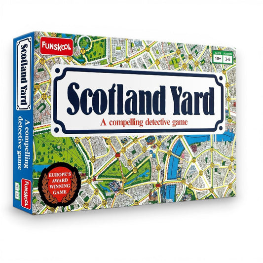 Funskool Scotland Yard Detective Board Game – Strategy Mystery Game for 3–6 Players, Ages 10+ | Classic Family Board Game