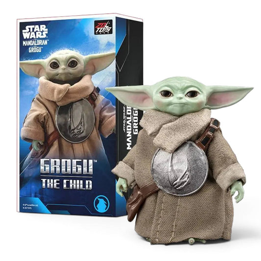 ZD Toys Grogu "The Child" Collectible 1:10 Scale Action Figure | Star Wars: The Mandalorian And The Grogu | Premium Display Figure with Fabric Robe