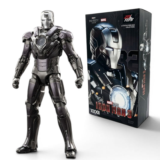 ZD Toys Marvel Studios Iron Man 3 Mark 32 (Romeo) | 1:10 Scale 7-Inch Highly Articulated Action Figure