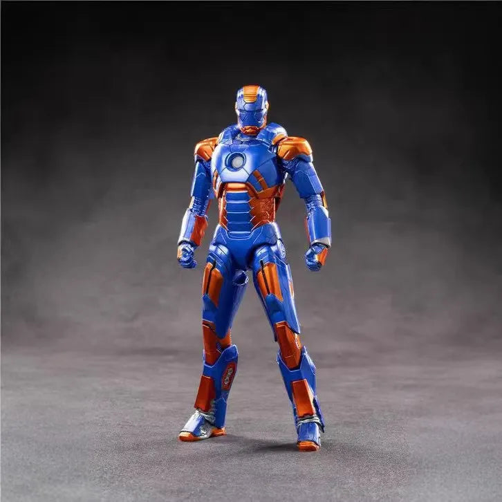 ZD Toys 1:10 Scale Iron Man Mark XXVII (Disco) Action Figure | Marvel Studios Iron Man 3 | 7 Inch Collectible with Premium Articulation