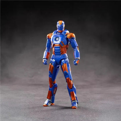 ZD Toys 1:10 Scale Iron Man Mark XXVII (Disco) Action Figure | Marvel Studios Iron Man 3 | 7 Inch Collectible with Premium Articulation
