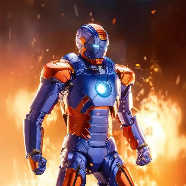 ZD Toys 1:10 Scale Iron Man Mark XXVII (Disco) Action Figure | Marvel Studios Iron Man 3 | 7 Inch Collectible with Premium Articulation