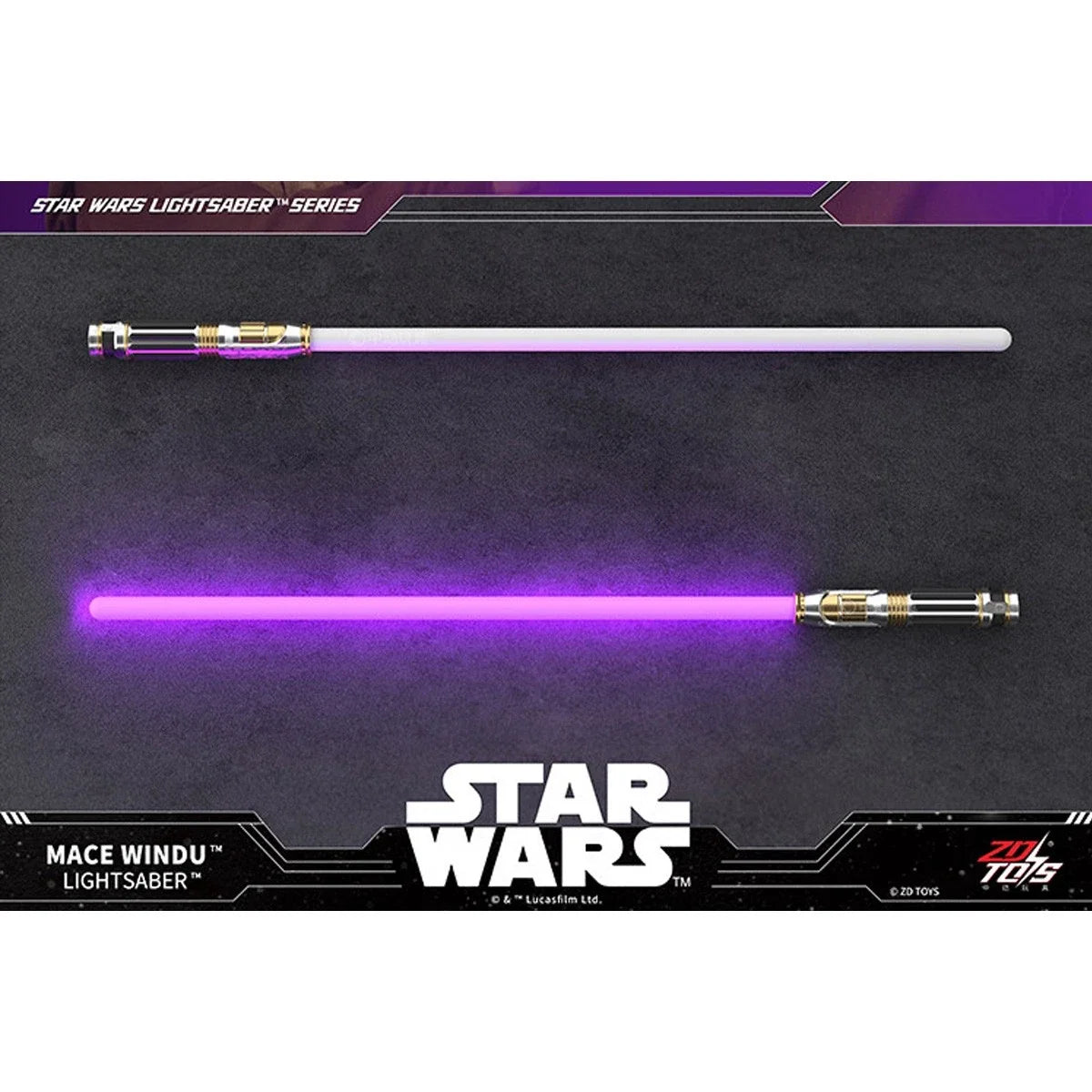 ZD Toys Star Wars Character Lightsaber | 100cm LED FX Lightsaber with Sound Effects | Electronic Roleplay Toy | Premium Collectible | Ages 14+