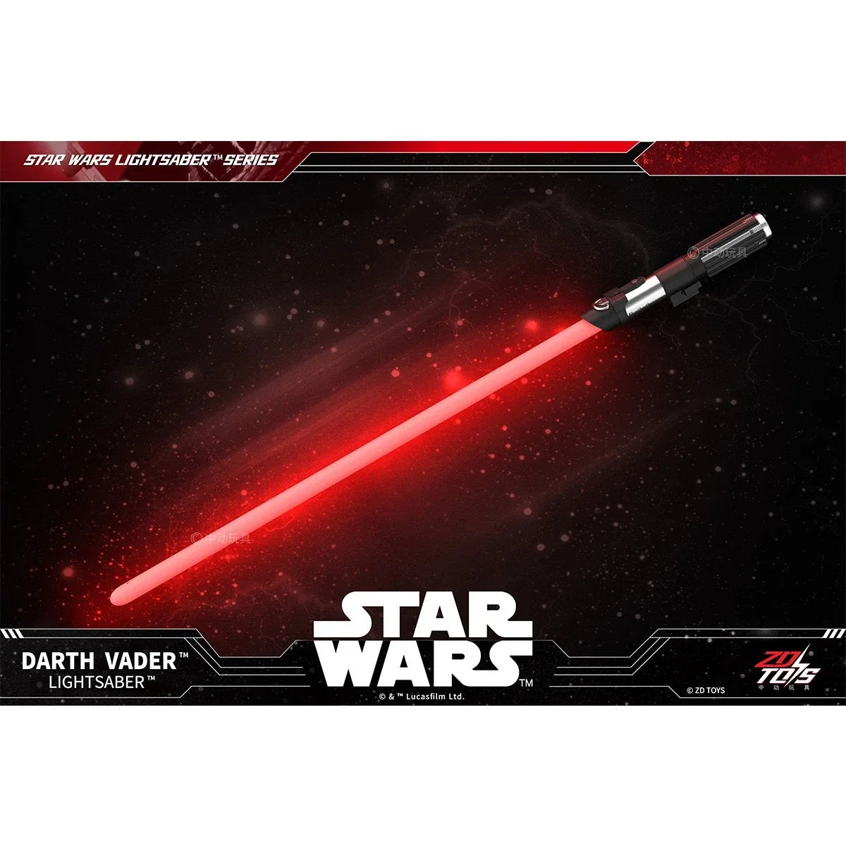 ZD Toys Star Wars Character Lightsaber | 100cm LED FX Lightsaber with Sound Effects | Electronic Roleplay Toy | Premium Collectible | Ages 14+