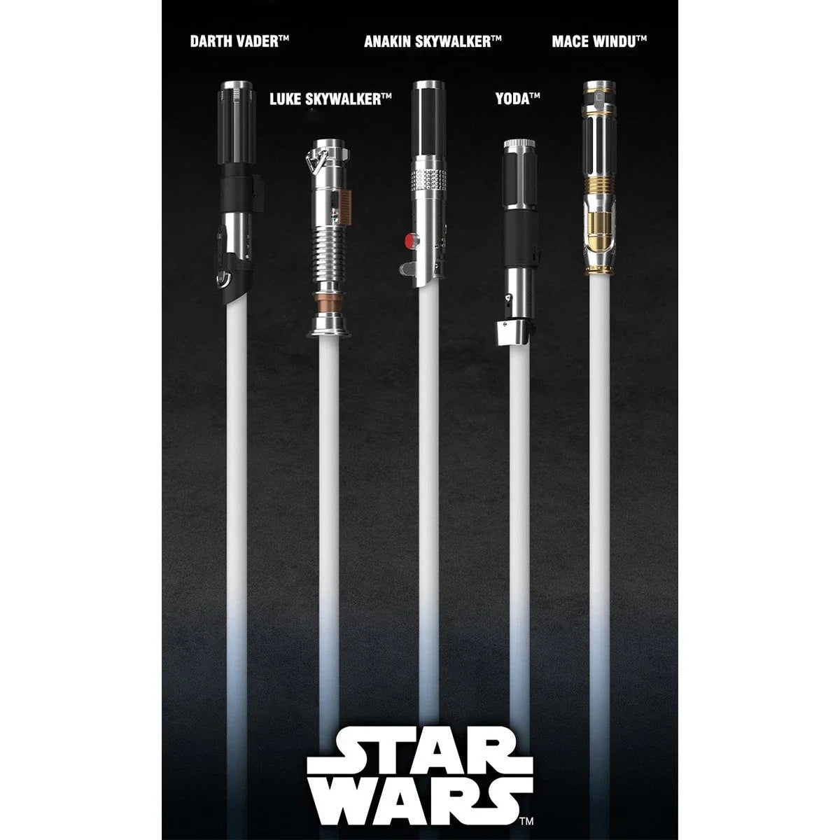 ZD Toys Star Wars Character Lightsaber | 100cm LED FX Lightsaber with Sound Effects | Electronic Roleplay Toy | Premium Collectible | Ages 14+