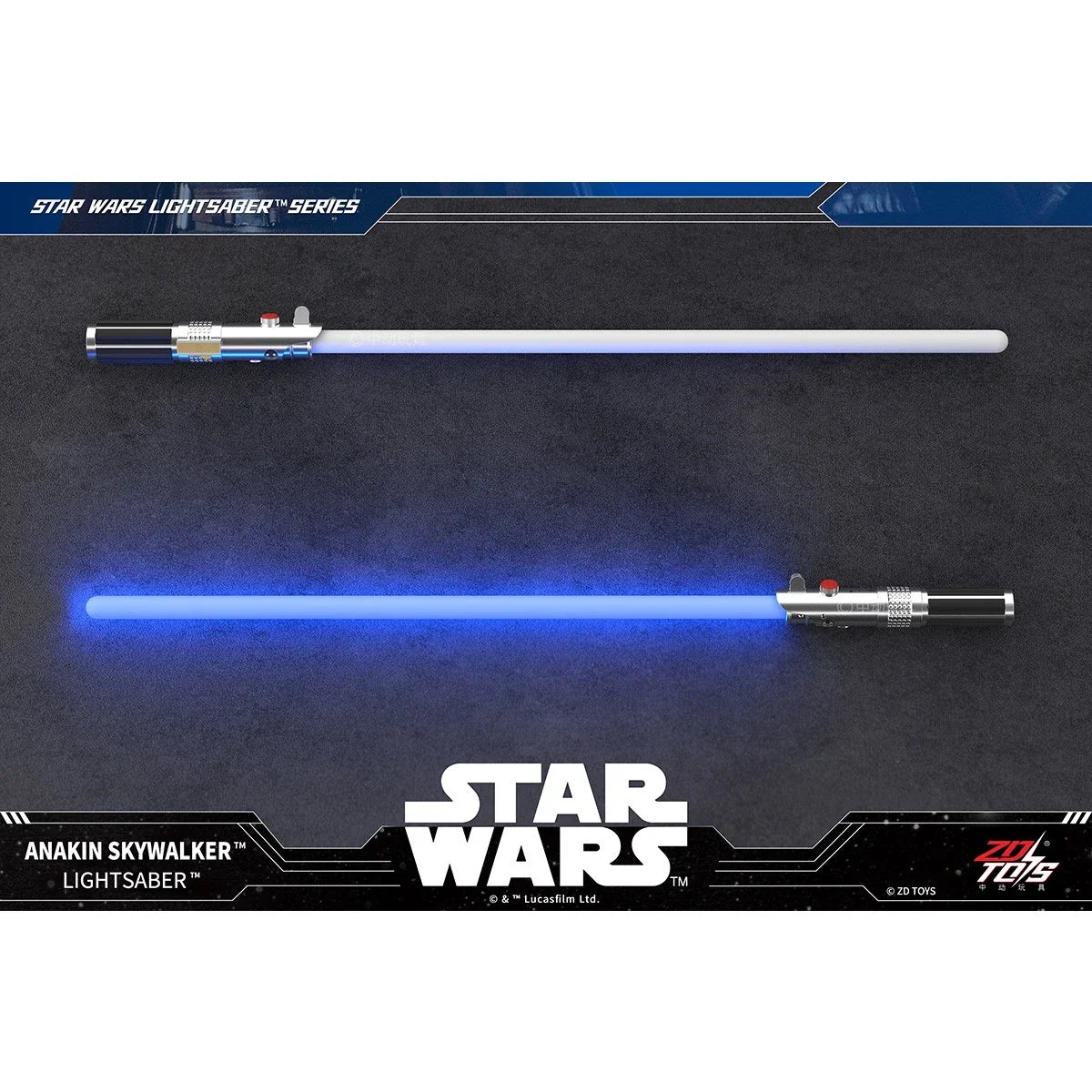 ZD Toys Star Wars Character Lightsaber | 100cm LED FX Lightsaber with Sound Effects | Electronic Roleplay Toy | Premium Collectible | Ages 14+