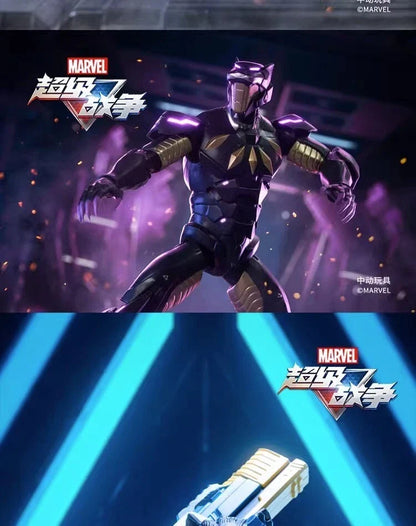 ZD Toys Marvel Super War Collection Black Panther Action Figure (7 Inch) - 1917-01 | 1:10 Scale Premium Collectible