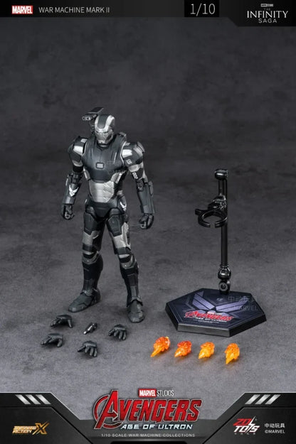 ZD Toys Marvel Avengers: Age of Ultron Iron Man Mark II (MK2) 1/10 Scale Action Figure | 7 Inch Premium Collector Figure with Articulation | Display Collectible