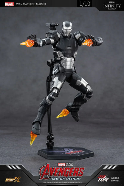 ZD Toys Marvel Avengers: Age of Ultron Iron Man Mark II (MK2) 1/10 Scale Action Figure | 7 Inch Premium Collector Figure with Articulation | Display Collectible