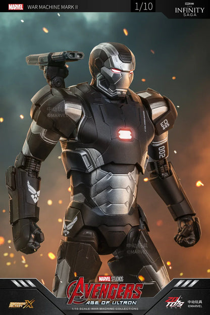 ZD Toys Marvel Avengers: Age of Ultron Iron Man Mark II (MK2) 1/10 Scale Action Figure | 7 Inch Premium Collector Figure with Articulation | Display Collectible