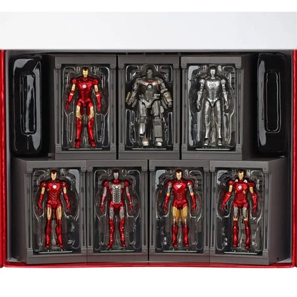 ZD Toys Marvel Infinity Saga Iron Man 4-Inch Figure with Hall of Armor Display Set