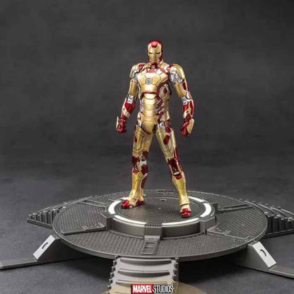 ZD Toys Marvel Studios The Infinity Saga Iron Man Mark 42 Light-Up Base Set 7 Inch| 1:10 Scale Action Figure